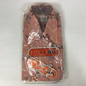 (NWT) Men's by HUK-A-POO, Pink & Floral multi-color button down dress shirt